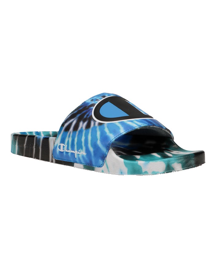 Chanclas Champion Hombre - Ipo Tie-Dye ( Azules/Negras ) 6853190-FI